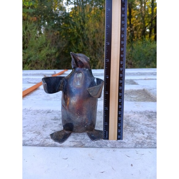 Restoration Hardware Silver Penguin Candle Holder/Decoration - Picture 6 of 6